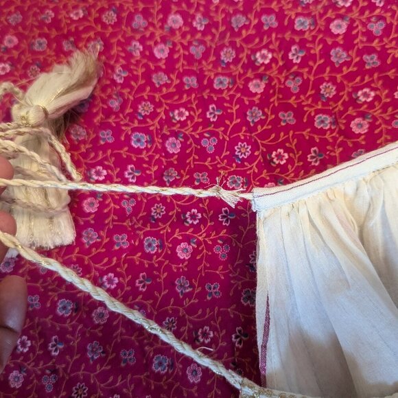 Anthropologie Corey Lynn Calter Willa Halter Style Tank Top Stripe Tassel Large - Picture 6 of 8